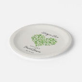 Glück in der Liebe St. Patrick's Day Brautparty Pappteller (Schrägansicht)