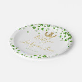 Glück in der Liebe St. Patrick's Day Brautparty Pappteller (Schrägansicht)