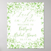 Glück in der Liebe St. Patrick's Day Brautparty Poster (Vorne)