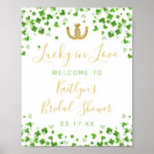 Glück in der Liebe St. Patrick's Day Brautparty Poster (Vorne)