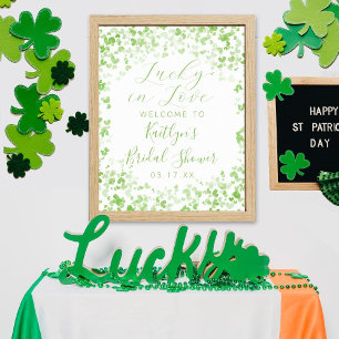 Glück in der Liebe St. Patrick's Day Brautparty Poster