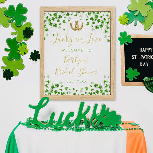 Glück in der Liebe St. Patrick's Day Brautparty Poster