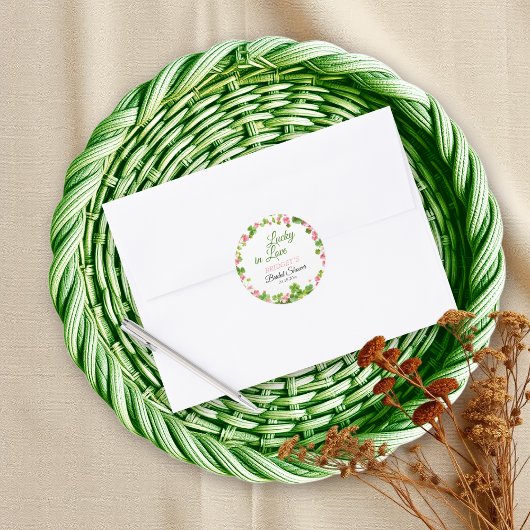 Glück in der Liebe St. Patrick's Day Brautparty Runder Aufkleber