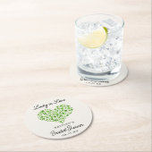 Glück in der Liebe St. Patrick's Day Brautparty Runder Pappuntersetzer (Vor Ort)