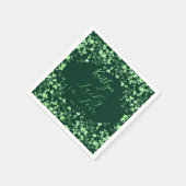 Glück in der Liebe St. Patrick's Day Brautparty Serviette (Ecke)