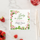 Glück in der Liebe St. Patrick's Day Brautparty Serviette (Beispiel)