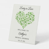 Glück in der Liebe St. Patrick's Day Brautparty Sockelschild (Vorderseite)