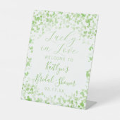 Glück in der Liebe St. Patrick's Day Brautparty Sockelschild (Vorderseite)