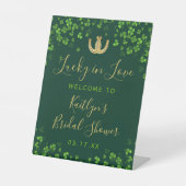 Glück in der Liebe St. Patrick's Day Brautparty Sockelschild (Vorderseite)