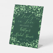 Glück in der Liebe St. Patrick's Day Brautparty Sockelschild (Vorderseite)