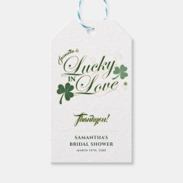 Glück in der Liebe St Patrick's Modern Brautparty Geschenkanhänger