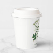 Glück in der Liebe St Patrick's Modern Brautparty Pappbecher (Rechts)