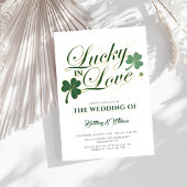 Glück in der Liebe St. Patrick's Modern Wedding Einladung
