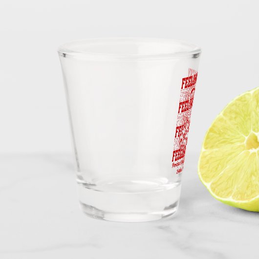 Glück in der Liebe Vegas Junggeselinnen-Abschied S Schnapsglas (Links)