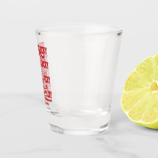 Glück in der Liebe Vegas Junggeselinnen-Abschied S Schnapsglas (Rechts)