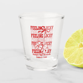 Glück in der Liebe Vegas Junggeselinnen-Abschied S Schnapsglas