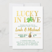 Glück in der Liebe | Verlobungsparty Einladung (Vorderseite)