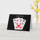 Glück in der Liebe (vier Karten der Art 7) (Gelbe Blume)