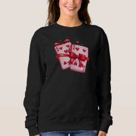 Glück in der Liebe: Vintage 6 & 7 der Herzen Sweatshirt