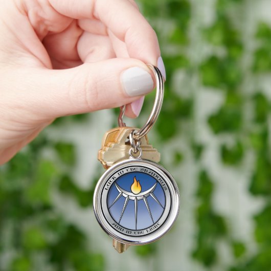 Glück in der Schatten-Schlüsselkette Schlüsselanhänger (Hand)