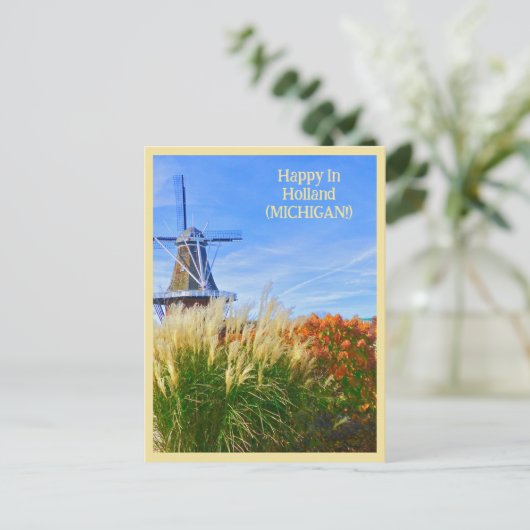 Glück in Holland (MICHIGAN) Postkarte (Stehend Vorderseite)
