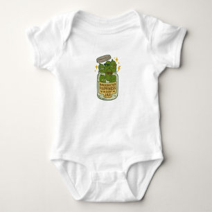 Glück in jeder Flasche, ein Stück Baby Strampler