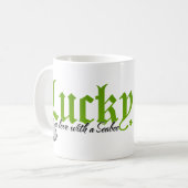 Glück in Liebe mit dem Meer Kaffeetasse (Vorderseite Links)