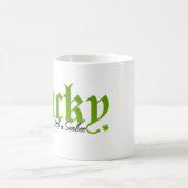 Glück in Liebe mit dem Meer Kaffeetasse (Mittel)