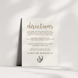 Glück in Richtung Liebe Begleitkarte