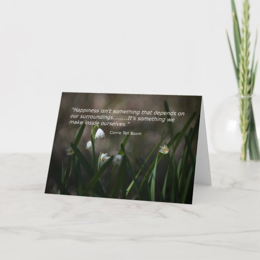 Glück innerhalb der Anmerkungs-Karte Karte (Vorderseite)