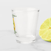 Glück, irisch Horseshoe Gnome zu sein Schnapsglas (Rechts)