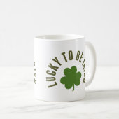 Glück, irisch zu sein kaffeetasse (VorderseiteRechts)