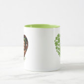 Glück, irische Foto Tasse mit Kleeblatt Herz (Zentrum)