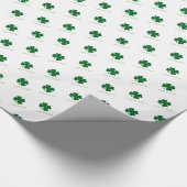 Glück, irisches Kleeblatt Geschenk Wrap Wrapping P Geschenkpapier (Ecke)