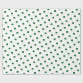 Glück, irisches Kleeblatt Geschenk Wrap Wrapping P Geschenkpapier (Flach)