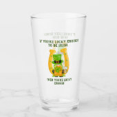 Glück, Irish Horseshoe Gnome Glas (Vorderseite)