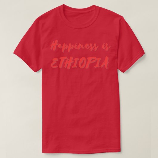 Glück ist Äthiopien T-Shirt (Design vorne)