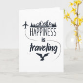 Glück ist auf Reisen Karte (Gelbe Blume)