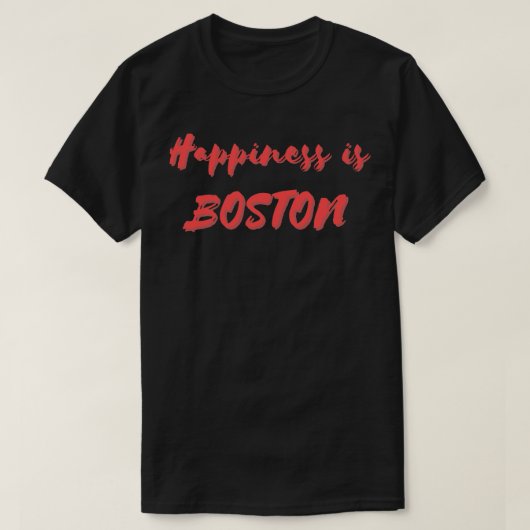 Glück ist Boston T-Shirt (Design vorne)