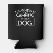 Glück ist Camping mit meinem Hund Lover Dosenkühler (Vorderseite)