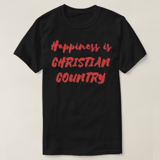 Glück ist Christlich Land T-Shirt (Design vorne)