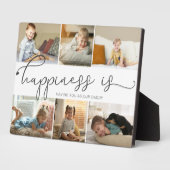 Glück ist | Daddy Foto Collage Plaque Fotoplatte (Seite)