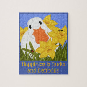 Glück ist Daffodils und Enten Puzzle