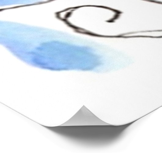 "Glück ist das Set zum Leben" ~ Glückliche Bemerku Poster (Ecke)