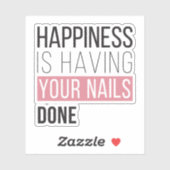 Glück ist, dass deine Nägel gemacht werden Aufkleber (Blatt)