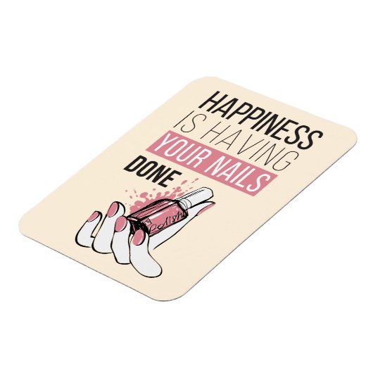 Glück ist, dass deine Nägel gemacht werden Magnet (Linke Seite)