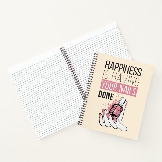 Glück ist, dass deine Nägel gemacht werden Notizblock (Innenseite)