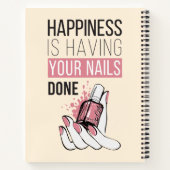 Glück ist, dass deine Nägel gemacht werden Notizblock (Rückseite)