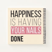 Glück ist, dass deine Nägel gemacht werden Notizblock (Rückseite)