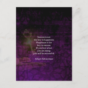 Glück ist der Schlüssel zum Erfolg Postkarte